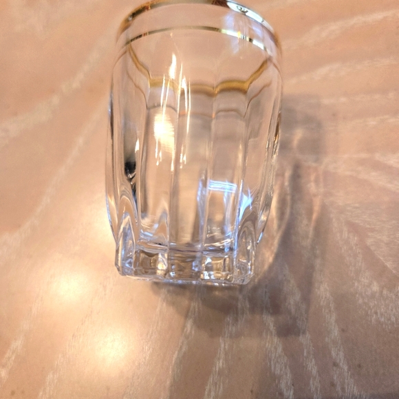 Vintage Gold Band 5-Piece Stemware Wine Glasses & 4-Piece Shot Glasses - Picture 15 of 16